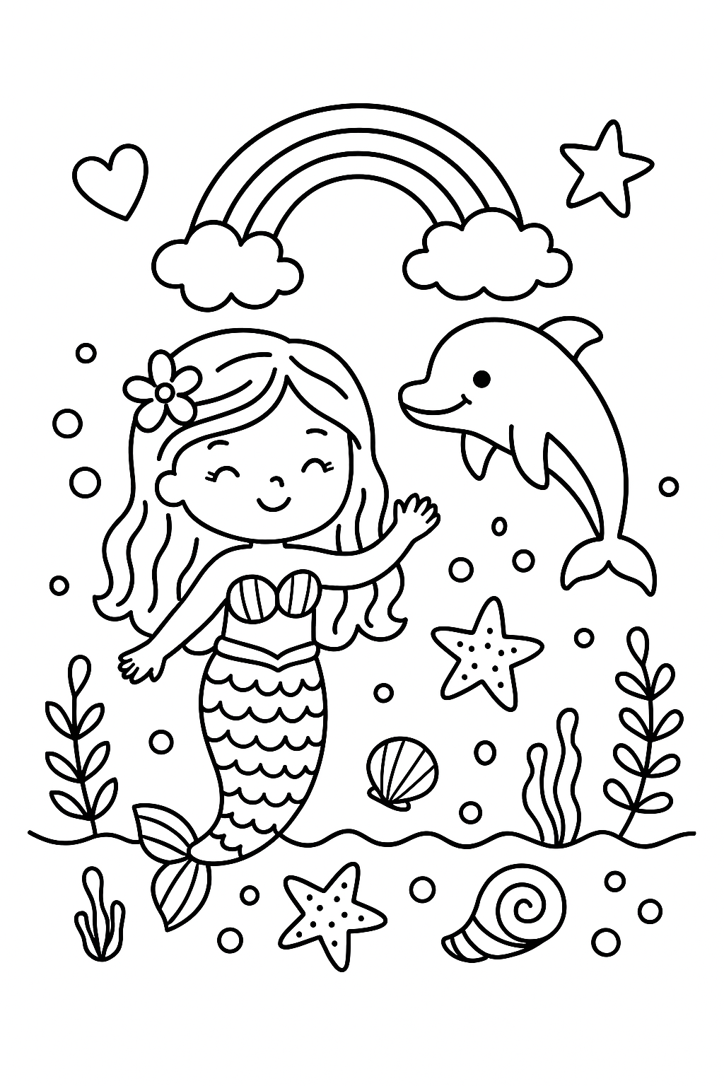 Magical Colouring Pages for Girls – Unicorns, Princesses, Mermaids & More (Digital Download)