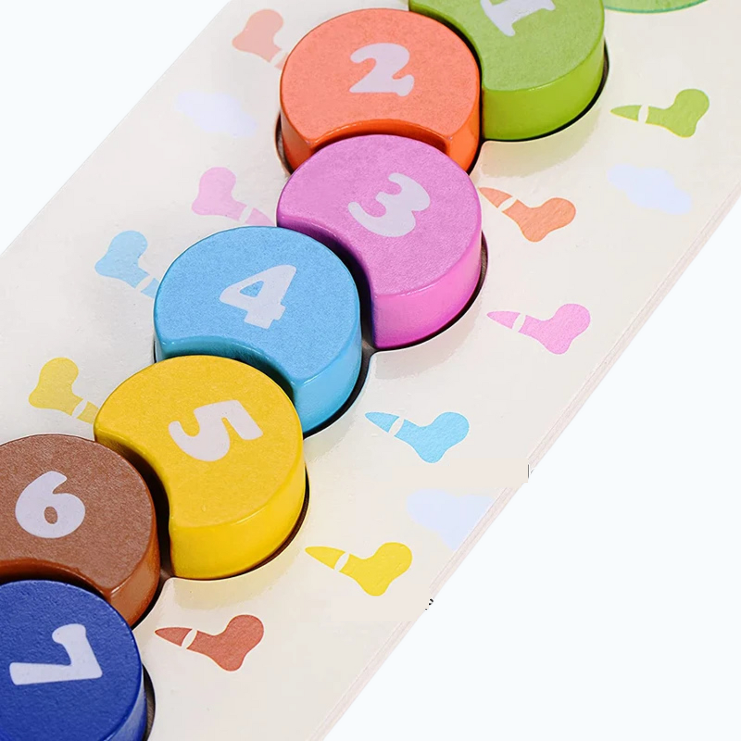 Montessori Wooden Number Lacing Toy for Toddlers – Fine Motor & Counting Skills
